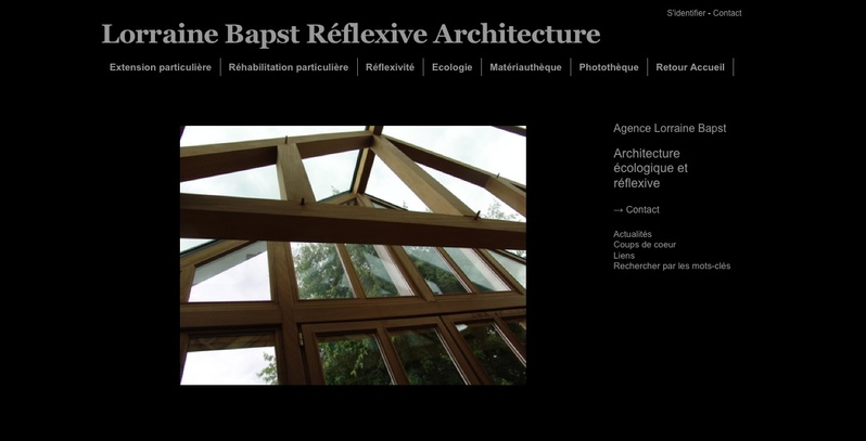Exemple site professionnel d'une Agence d'architecture